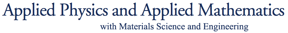 Applied Physics and Applied Math
